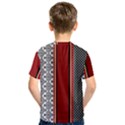 Background Damask Red Black Kids  Sport Mesh Tee View2