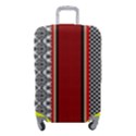 Background Damask Red Black Luggage Cover (Small) View1