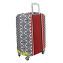 Background Damask Red Black Luggage Cover (Small) View2