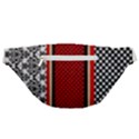 Background Damask Red Black Fanny Pack View2