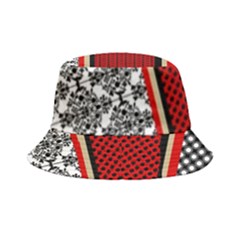 Background Damask Red Black Bucket Hat by Ndabl3x