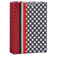 Background Damask Red Black Playing Cards Single Design (rectangle) With Custom Box by Ndabl3x