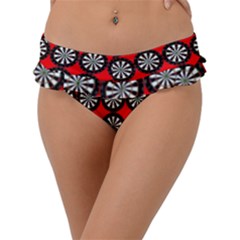 Dart Board Target Game Frill Bikini Bottoms by Ndabl3x