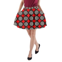 Dart Board Target Game A-line Pocket Skirt by Ndabl3x