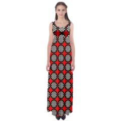 Dart Board Target Game Empire Waist Maxi Dress by Ndabl3x