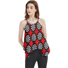 Dart Board Target Game Flowy Camisole Tank Top by Ndabl3x