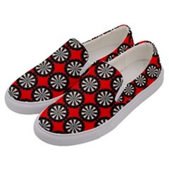 Dart Board Target Game Men s Canvas Slip Ons