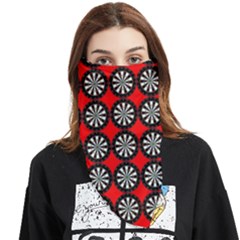 Dart Board Target Game Face Covering Bandana (triangle) by Ndabl3x