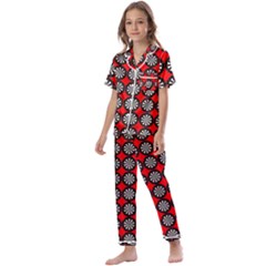 Dart Board Target Game Kids  Satin Short Sleeve Pajamas Set by Ndabl3x