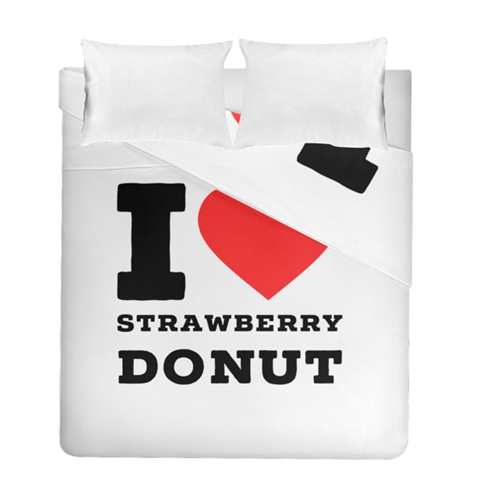 I love strawberry donut Duvet Cover Double Side (Full/ Double Size)