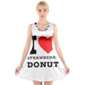 I love strawberry donut V-Neck Sleeveless Dress View1