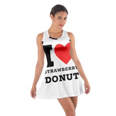 I Love Strawberry Donut Cotton Racerback Dress by ilovewhateva