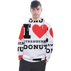 I Love Strawberry Donut Men s Pullover Hoodie by ilovewhateva