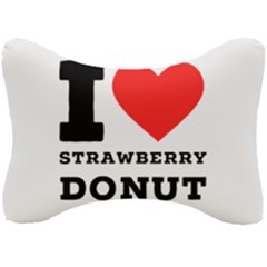 I Love Strawberry Donut Seat Head Rest Cushion by ilovewhateva