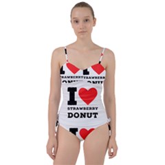 I Love Strawberry Donut Sweetheart Tankini Set by ilovewhateva