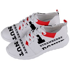 I Love Strawberry Donut Men s Lightweight Sports Shoes by ilovewhateva