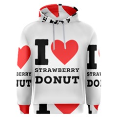 I Love Strawberry Donut Men s Overhead Hoodie by ilovewhateva