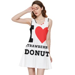 I Love Strawberry Donut Inside Out Racerback Dress by ilovewhateva