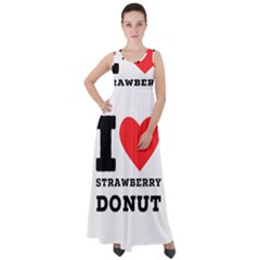 I Love Strawberry Donut Empire Waist Velour Maxi Dress by ilovewhateva