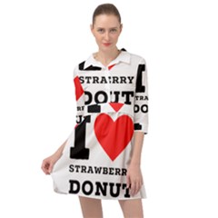 I Love Strawberry Donut Mini Skater Shirt Dress by ilovewhateva