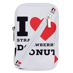 I Love Strawberry Donut Belt Pouch Bag (large) by ilovewhateva