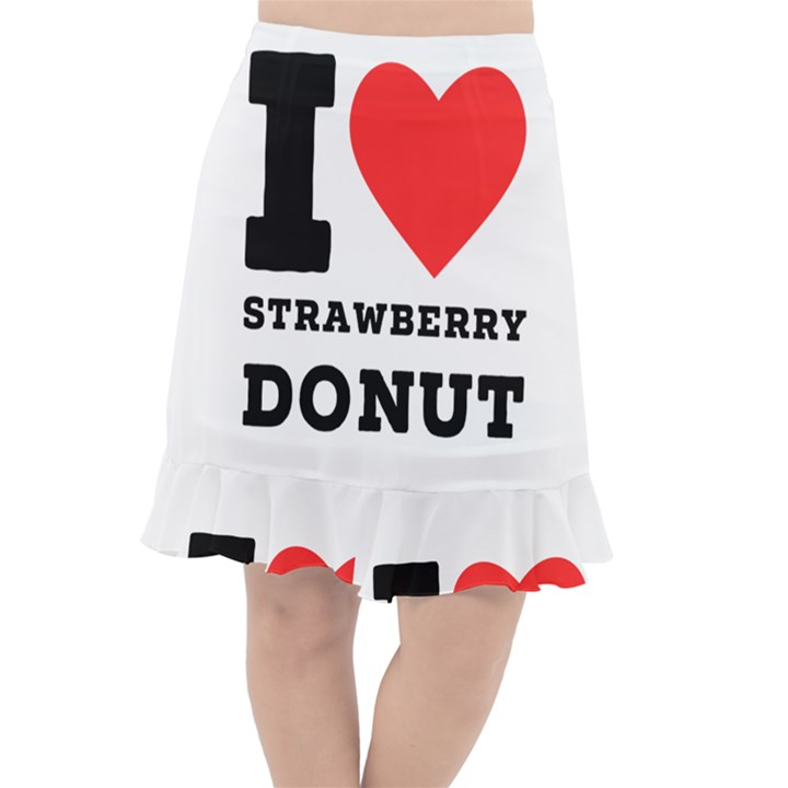 I love strawberry donut Fishtail Chiffon Skirt