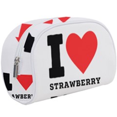 I Love Strawberry Donut Make Up Case (large) by ilovewhateva