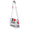 I love cream donut  Shoulder Bag with Back Zipper View2