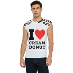 I Love Cream Donut  Men s Raglan Cap Sleeve Tee by ilovewhateva