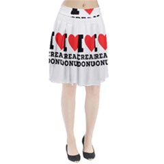 I Love Cream Donut  Pleated Skirt by ilovewhateva