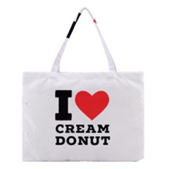 I Love Cream Donut  Medium Tote Bag by ilovewhateva