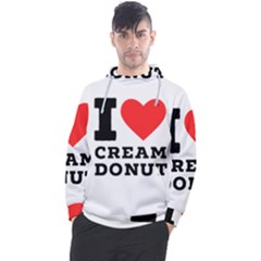 I Love Cream Donut  Men s Pullover Hoodie by ilovewhateva