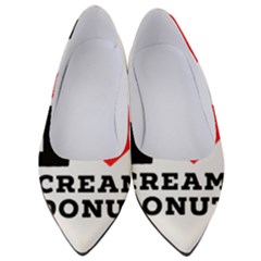 I Love Cream Donut  Women s Low Heels by ilovewhateva