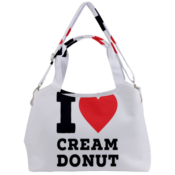 I love cream donut  Double Compartment Shoulder Bag