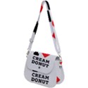 I love cream donut  Saddle Handbag View2