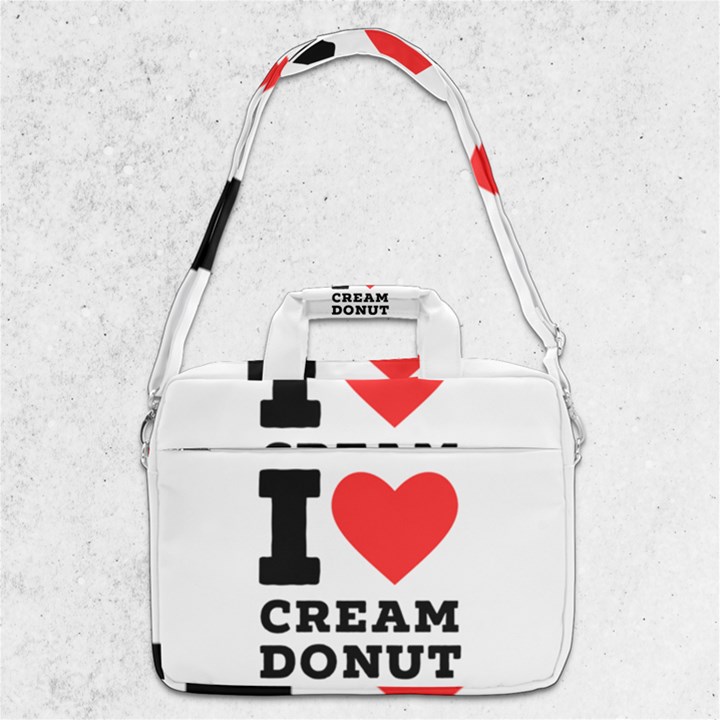 I love cream donut  MacBook Pro 13  Shoulder Laptop Bag 