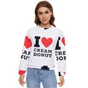 I love cream donut  Women s Long Sleeve Raglan Tee View1