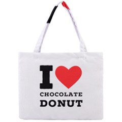 I Love Chocolate Donut Mini Tote Bag by ilovewhateva