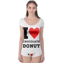 I Love Chocolate Donut Boyleg Leotard  by ilovewhateva