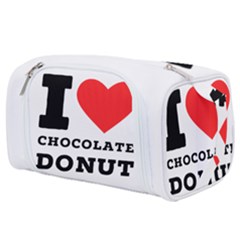 I Love Chocolate Donut Toiletries Pouch by ilovewhateva