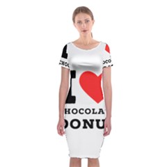 I Love Chocolate Donut Classic Short Sleeve Midi Dress by ilovewhateva