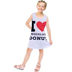 I Love Chocolate Donut Kids  Tunic Dress by ilovewhateva