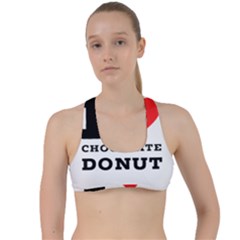 I Love Chocolate Donut Criss Cross Racerback Sports Bra by ilovewhateva