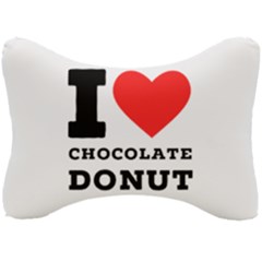 I Love Chocolate Donut Seat Head Rest Cushion by ilovewhateva