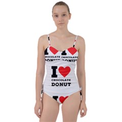 I Love Chocolate Donut Sweetheart Tankini Set by ilovewhateva