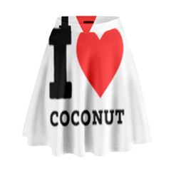 I Love Coconut High Waist Skirt by ilovewhateva