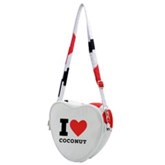 I Love Coconut Heart Shoulder Bag by ilovewhateva