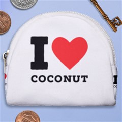 I Love Coconut Horseshoe Style Canvas Pouch by ilovewhateva