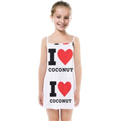 I Love Coconut Kids  Summer Sun Dress by ilovewhateva