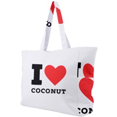 I Love Coconut Simple Shoulder Bag by ilovewhateva